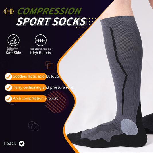 MKS Fitness chaussettes de compression à tube long Sports de plein air