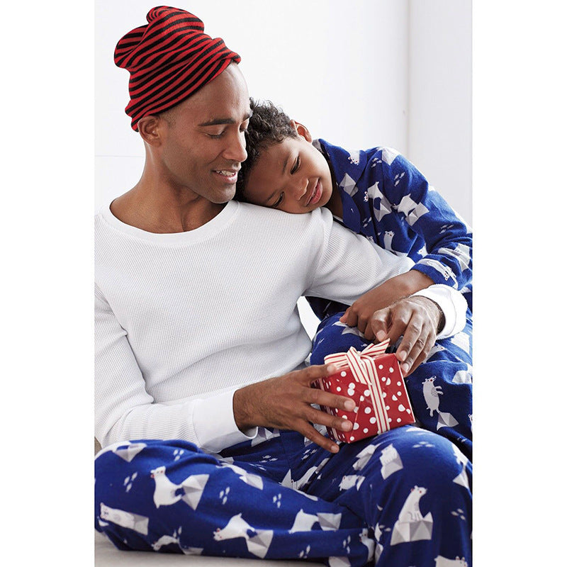 Pyjama deux pièces imprimé, vêtements parent-enfant