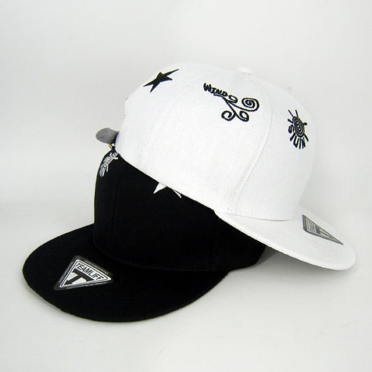 Casquette de baseball hip-hop à bord plat