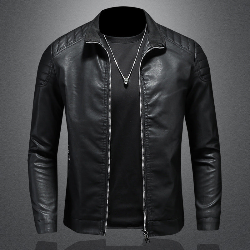 Veste de Moto Mince En Cuir