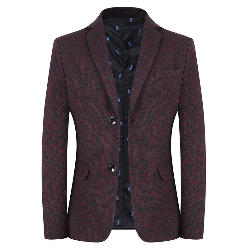 Men's Casual Suit Men's Woolen Korean Version Trendy Fashion Single Jacket