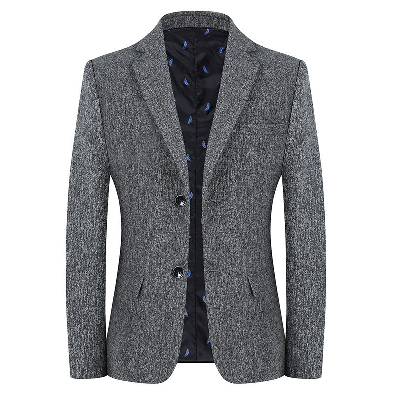 Men's Casual Suit Men's Woolen Korean Version Trendy Fashion Single Jacket