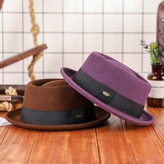 Chapeau vintage concave-convexe