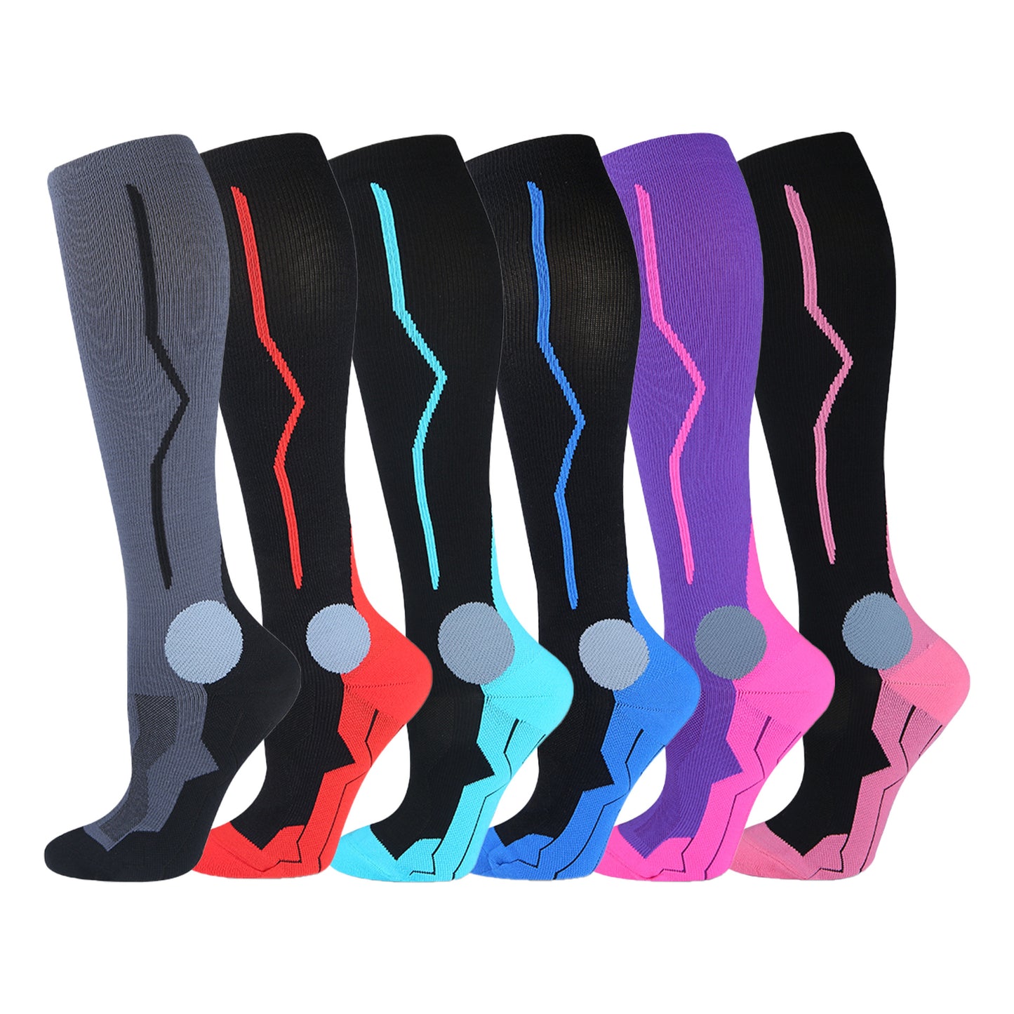 MKS Fitness chaussettes de compression à tube long Sports de plein air